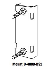 General Purpose Mount 14” x 5” Mounting bracket with  2 5/8” carriage bolts Aluma-Form D-4080-BS2