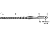 Fiber Optic Pulling Grip Swivel Eye .25-.49" Condux 08641813