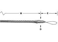 Condux 08643524 Fiber Optic Pulling Grip Flexible Eye 0.53-0.74"