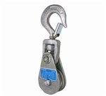 Campbell 4099V Single Steel Drop Side Snatch Block w/Hook, 4 Ton Load Capacity, 4-1/2" Sheave