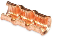 T&B 54740TP Copper C-Tap Connector; 2-1/0 AWG Main, 12-2 AWG Branch, Wrought Copper, Orange