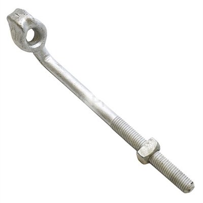 3/4" X 16" Angled Thimble Eye Bolt J8164