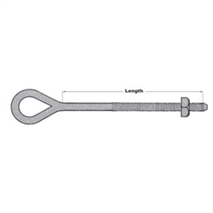 OVAL EYE BOLT 5/8 X8" J9408