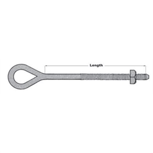OVAL EYE BOLT H-J9416  5/8 X16"
