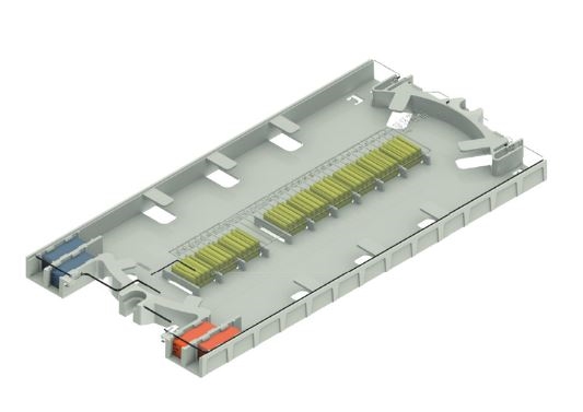 PLP LGSTS72 COYOTE LITE-GRIP Long Deep Profi le Splice Tray Kit for Double Stacked Single Fusion Splices (72 Splice CT.)