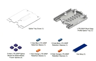 PLP LGSTR144 COYOTE LITE-GRIP Short Deep Profile Splice Tray for Mass Fusion Splices, 144 Ct.