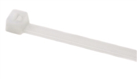 HellermannTyton T50I8M4 Cable Tie, 12" Long, UL Rated, 50lb Tensile Strength, PA66, Natural,