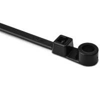 HellermannTyton T50MR9M4 1-Pc Cable Tie/Screw Mount, 8.5" Long, #10 Screw, 1.8" Max Bundle Dia, 50lb, PA66