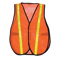 Hi-Way SAFETY VEST, NON-CLASS, MESH, 8018C, ORANGE