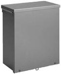 Hoffman A24R2412NK NEMA 3R Polyester Powder Coated Galvanized Steel Pad-lockable Slip-on Screw Cover Enclosure 24" X 24" X 12" ANSI 61 Gray