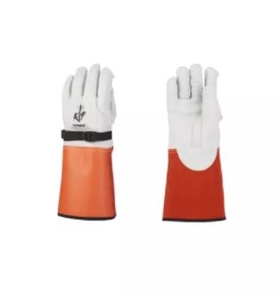 Glove Leather Protector 12" cowhide Nylon Strapp Size 10 Hubbell PSCGLP12CN10