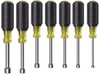 Klein 631 Nut Driver Set, 3" Shafts, Cushion Grip, 7-Piece