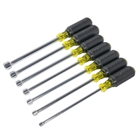 KLEIN 647 Nut Driver Set, 6-Inch Shafts, 7-Piece