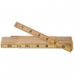 Klein 901-6 Wood Folding Rule, Outside Reading 6ft