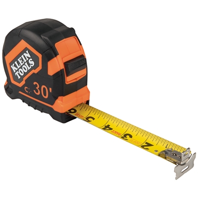 Klein 9230 Tape Measure,30' Magnetic Double Hook