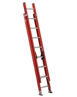 LOUISVILLE LADDER 16-FOOT FIBERGLASS EXTENSION LADDER, 300-POUND LOAD CAPACITY, FE3216