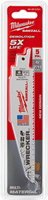 Milwaukee 48-00-5701 WRECKER™ Multi-Material SAWZALL® Blade 6" 7/11TPI 5pk
