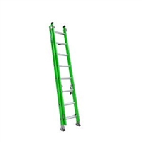 WERNER B7116-2  16FT AERO TYPE IAA FIBERGLASS BOX RAIL/TRI-RUNG EXTENSION LADDER