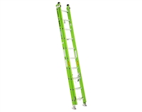 WERNER B7120-2  20FT AERO TYPE IAA FIBERGLASS BOX RAIL/TRI-RUNG EXTENSION LADDER